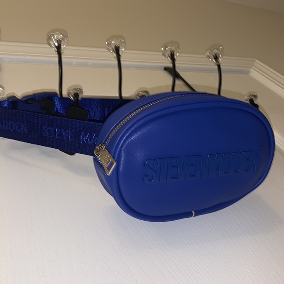 Steve Madden Royal Blue Leather Belt Bag - Picture 13 of 17